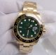 Replica Yellow Gold Rolex GMT-MASTER II Watch SS Green Face (6)_th.JPG